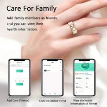 Women's 2025 Finger Ring R10M Fashion And Health Ring Android IOS Fitness And Sports Smart Ring, Supporting Waterproof Depth Of Over 300 Meters, Remote Control Photography Health Smart Ring