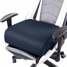 MABOZOO Extra Thick Chair Cushions,Office Chair Booster Seat Cushion To Raise Seat Height For Pain Relief,18 X 16 X 6 Inch Non Slip Memory Foam Thick Cushion With Carry Handle(Black) - Navy Blue - View 1