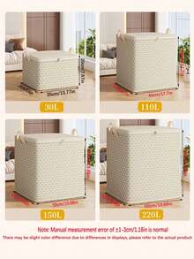 1pc Packing Clothes Moving Bag, Large Capacity Clothing Storage Organizer Box, Moisture Proof Quilt Blanket Saver