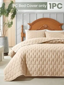 1 件夏季床罩、床上用品、舒适凉爽的被子、米色山地图案夏季被子、空调被、柔软透气的床上用品、舒适亲肤的薄被子、房间装饰、适合单人床、双人床、特大号床、大号床所有尺寸的床、适合夏季、卧室宿舍用柔软轻便床罩、家纺、可机洗、完美的节日礼物、返校季