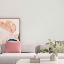 NetHong 10M Thicken Self Adhesive Thermal Insulation Wallpaper Linen Plain Wall Sticker - White - View 8