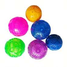 1 件/3 件狗狗吱吱叫球玩具 - 互动宠物咀嚼玩具，有益牙齿健康，橡胶材质，适合所有犬种，室内外玩耍，无需电池