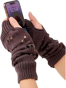 Fingerless Arm Warmers For Grunge Punk Style Accessories - Dark Grey - View 1