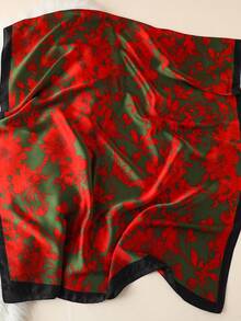 1 chiếc khăn in họa tiết hoa, kiểu dáng thanh lịch, lãng mạn, thích hợp cho hoạt động ngoài trời, có thể dùng làm băng đô, dây buộc tóc, vòng cài tóc, một lựa chọn lý tưởng để tô điểm cho bản thân. - Nhiều màu - Xem 2