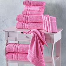 Pink Bath Towels 4 Pack Soft And Absorbent, Premium Quality Perfect For Daily Use 100% Cotton Towel 600 GSM - 粉色 - 查看 6