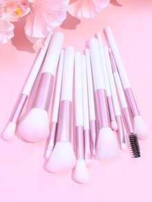 12支专业化妆刷套装 + 1个化妆海绵，包含散粉、腮红、眼影、睫毛膏等多功能面部化妆刷，化妆刷套装，化妆刷套装，化妆刷套装，全套化妆刷，化妆刷套装，全套化妆工具，化妆刷套装，化妆刷套装，化妆礼盒套装 - 彩色 - 查看 3