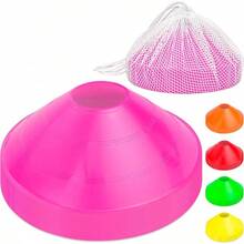 Conos deportivos premium  para entrenamiento de agilidad y ejercicios - Paquete de 20 con bolsa - Naranja, Verde, Rosa, Amarillo o Rojo - Rosa - Ver 13