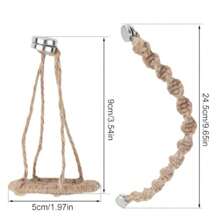 TXHF Jumping Spider Rope Bridge With Magnets Magnetic Jumping Spiders Climbing Rope Spider Twine Ladders Braided Jumping Spider Accessories For Pet Tiny Animals Enclosure Decorations