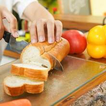 Murrey Home Glass Cutting Board Set For Kitchen Counter, Tempered Glass Chopping Boards Dishwasher Safe, Small Clear Countertop Tray, Set Of 4 - Frosted - View 3