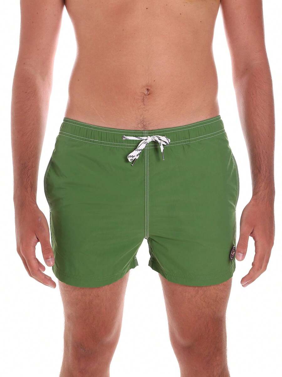 Pantalones cortos de playa para hombres - Verde - Ver 1