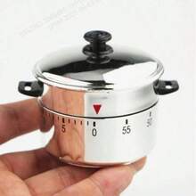 1pc 60-Minute Mechanical Kitchen Timer, Cooking Timer, Time Management Tool, Unique Small Decor Item For Kitchen, Students - Multicolor - View 2