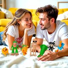 Juego de 24 figuras de acción en estilo italiano "Brainrot", figuras coleccionables divertidas inspiradas en "Tung Tung Tung Sahur", "Tralalero Tralala", tiburón creativo, mono y talla grande juguetes para adultos