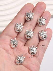 8pcs Cute Animal Shaped Zinc Alloy Pendants, DIY Jewelry Making For Necklace, Bracelet, Gift