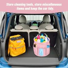 17L Cleaning Caddy With Handle, Cleaning Supplies Caddy Foldable Cleaning Caddy Cleaning Product Organizer, Portable Cleaning Bucket Organizer For Storing Towels