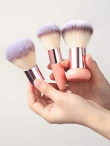 3/6/20/42/PCS Makeup Tools Set Including:23PCS Makeup Brush Set+3PCS Makeup Sponges+3PCS Mini Makeup Sponges+3PCS Triangle Powder Puffs+6PCS Mini Air Cushion Powder Puffs+1pc Makeup Brush Cleaning Tools+1pc Hairband+2PCS Hand Bowl Strap - 粉色 - 查看 15