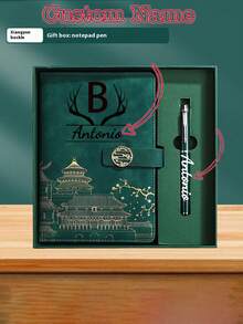 1pc Custom Notebook Set, Personalized With 26 Letters, Text, And Your Own Photo, Perfect Graduation Or Back To School Gift, Custom A5 Notebook With PU Leather Cover, Ideal Gift For Children, Close Friends,School Supplies,Back To School,For Office,For School,For Classroom,For Teacher Gifts,For University,For Colleague,For Dorm Rooms,For Teacher,For Boys And Girls,For Teenagers,Junior High School Students,Middle School Students,High School Senior High School Students,College Students,University Students,Freshman,Sophomore,Underclassmen - Multicolor - View 31