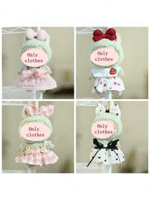 仅 1 件衣服（无娃娃），适合 17 厘米第一代/第二代/第三代娃娃替换装的衣服，悬挂配件