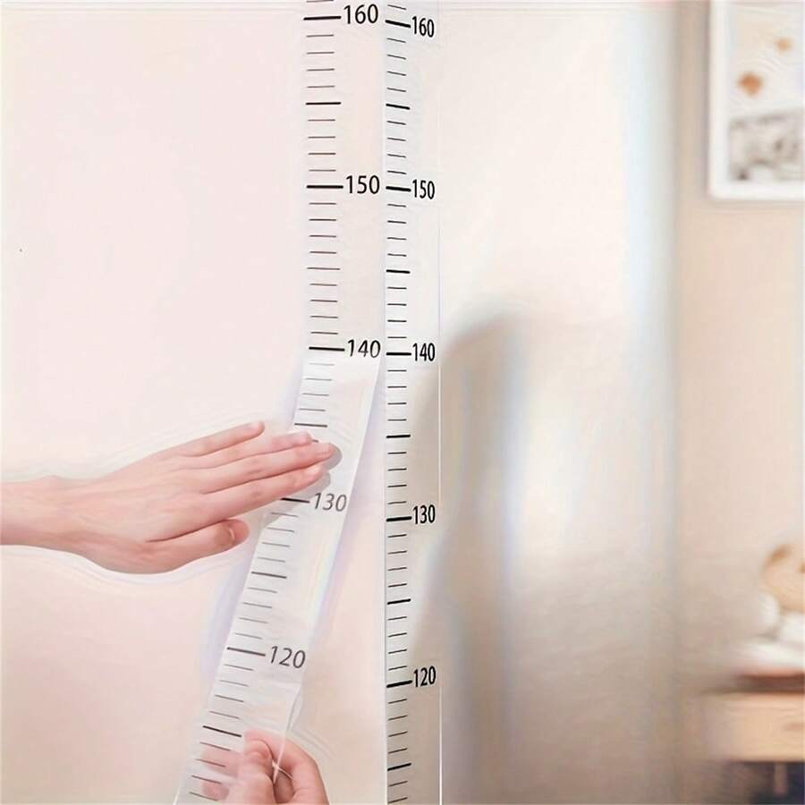 1 张 200 厘米/78.74 英寸墙高测量卡 - 易于阅读，现代风格，耐用 PVC 材质，可书写和可移除，每张精确至 78.74 英寸，适用于房间装饰、墙面装饰 | 现代墙面艺术 | 耐用墙面艺术、墙面装饰