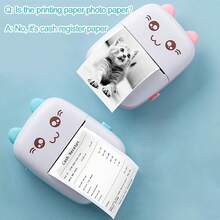 Máy in mini cầm tay, máy in nhãn nhiệt không mực, máy in ảnh và nhãn không dây cho sổ tay, nhật ký, sổ lưu niệm, du lịch, ghi chú, danh sách, bản ghi nhớ, văn phòng tại nhà, quà tặng - nhiều màu - Xem 9