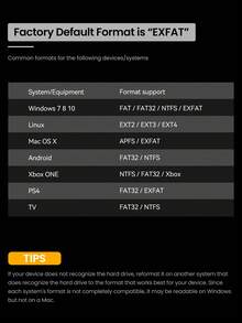 UnionSine 2.5 Inch Portable External Hard Drive 250/320/500GB, USB Micro B-A, Plug And Play For Daily Backup, Compatible With PS4/5 And Gaming Consoles, Simple Black Design - Black - View 12