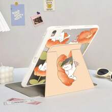 Funda para iPad de 11 pulgadas de 2025, iPad Air Pro de 11 y 12.9 pulgadas de 2024, iPad de 9.7, 10.2, 5ta a 10ma generación, iPad Air de 3ra a 5ta generación, con diseño de flor