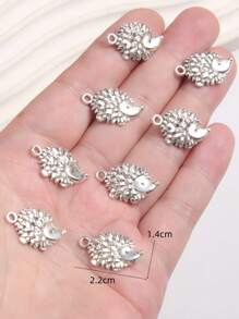 8pcs Cute Animal Shaped Zinc Alloy Pendants, DIY Jewelry Making For Necklace, Bracelet, Gift