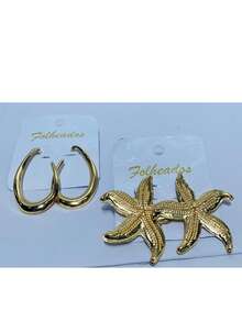 KITS OF 2 PAIRS OF PLATED EARRINGS - 查看 2