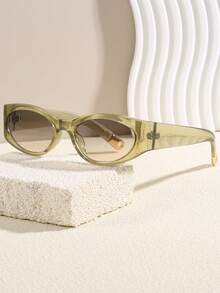 نظارة بتصميم عصري أوروبي وأمريكي، بتصميم عين القطة، إطار كبير، أذرع زخرفية للرجال والنساء