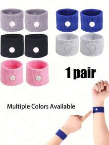 1 par de bandas contra el mareo, un regalo para mujeres embarazadas, pulsera contra el mareo por movimiento, pulsera contra el mareo por mar/aire, pulsera de alivio contra las náuseas por acupresión para usar en cruceros y viajes al aire libre