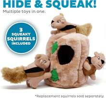 Outward Hound Squeakin' Squirrels Plush Replacement Dog Toys - 3 Pack - Lớn (4 cái) - Xem 3