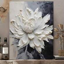 1 件现代简约黑白花卉墙饰，无框 - 客厅沙发背景抽象门廊装饰，室内墙面装饰，简约装饰，墙面装饰 - 彩色 - 查看 2