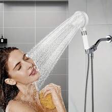 1 set di soffione doccia manuale ad alta pressione, 4 modalità di spruzzo - con tubo flessibile da 59 pollici | Accessorio doccia senza alimentazione elettrica per il bagno, scelta perfetta