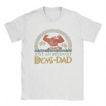 COOL SUMMER Funny Moanas Maui Stronge T Shirt For Men Pure Cotton Vintage T-Shirt Round Collar Just An Ordinary Demi Dad Tees Merch Gift - 白色 - 查看 1