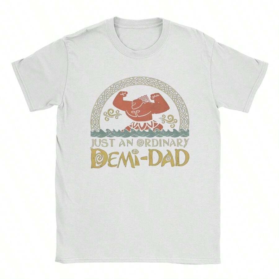 COOL SUMMER Funny Moanas Maui Stronge T Shirt For Men Pure Cotton Vintage T-Shirt Round Collar Just An Ordinary Demi Dad Tees Merch Gift - 白色 - 查看 1