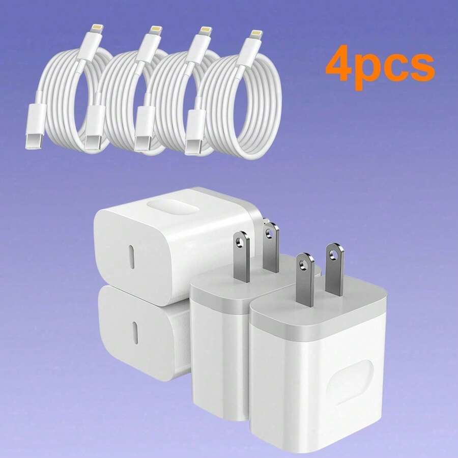 兼容 14/13/12 充电器 超快速充电 iPad 充电器 USB C 壁式充电器 快速充电 4 英尺线缆 Nan 手机充电器 Nan - 查看 1