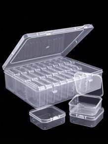 1 Set mit 12/15/20/30 Stücke (2.17in) transparenten Kunststoffaufbewahrungsboxen - geeignet für Perlen, Schmuck und Bastelbedarf - langanhaltend Aufbewahrungslösung, perfektes kleines Geschenk für sich selbst, Studenten, Freunde und Geliebte, Schmuckbox für Frauen Aufbewahrungsorganizer, Reiseaccessoires, Rückkehr zur Schule