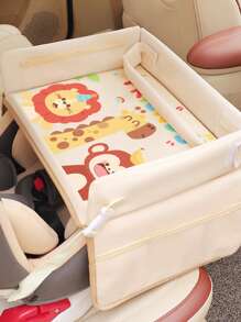 1 Stück Kindersitz-Tablett für Auto - Aufbewahrungstablett für Autositz - Baby-Essenentisch, Auto-Malplatte, Tabletts für Kinder Reisebedarf, Tablett für Kinder Aktivitäten auf Reisen, Kleinkind-Schoßtisch-Organizer für Flugzeug