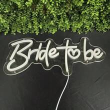Decorazioni a neon per addio al nubilato, insegna luminosa a led per feste di addio al nubilato, decorazioni a neon per pareti, cartello sposa per foto di sfondo per matrimonio e fidanzamento, compatibile con alimentazione USB e computer portatile