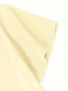 Summer New Arrival Minimalist Tropical Fruit Print Design Casual Everyday Round Neck Short Sleeve T-Shirt, Fashion Versatile Women Top - Yellow - View 6