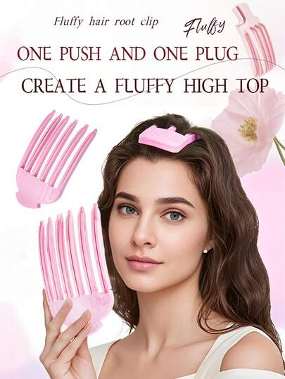 1个高耸发夹，打造蓬松自然发根，卷发器刘海卷发棒，适用于女性和女孩，适合细软卷发、长发和短发，手动美发造型工具，无痕高耸发夹，高耸发根蓬松发夹，顶部固定式额头发夹，蓬松高耸发根蓬松造型梳，吹风机，头发，配件，美发产品，美发工具，美发用品，头发护理，卷发梳，理发师，理发师配件，美发设备，旅行必备，发型，美发，头发，旅行，美发产品，美发工具，美发用品，理发师，理发师配件，理发店，美发设备