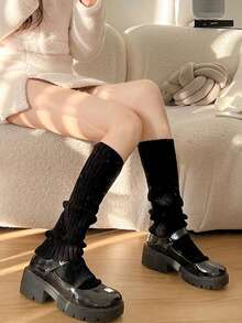 40/70cm 1/2pairs Lolita Leg Warmers Women Long Socks Wool Knitted Foot Cover Arm Warmer Y2K Autumn Winter Socks Boot Cuffs Stockings ﻿