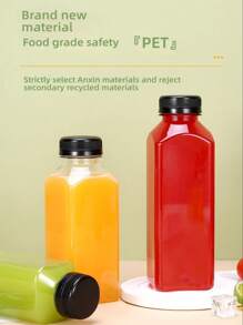 6 Pcs Insulated Reusable Spirits Bottle With Lid, Storage Jar - Perfect For Travel, Ginger Spirits, Healthy Spirits, Juices, Whiskey & All Kinds Of Samples