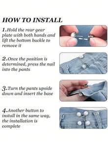 Summer Gift Women Adjustable Metallic Buckle Secure Pants Skirts Clip Mothers Day Special Casual Wardrobe Essential Fashion Earrings