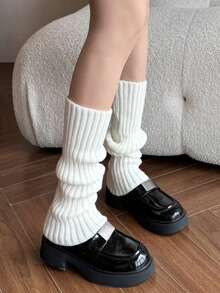 40/50/70厘米 1/2双 洛丽塔腿套 女士长袜 羊毛针织脚套 臂套 Y2K 秋冬袜 靴筒袜 - 保暖腿套 - 查看 2