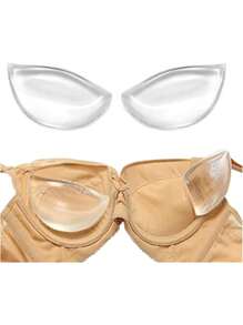 1/2 Paia di Busti in silicone, Imbottiture per reggiseni Push Up, Imbottiture per Reggiseni, Imbottiture per Seno e Scollatura, - Un modo invisibile per aumentare la taglia del seno perfetti per costumi da bagno, bikini, reggiseni e abiti