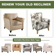 Local Delivery - Banquet Armchair Slipcover Printed Chair Covers With Arms Stretch Club Chair Slipcover Soft Armchair Sofa Covers Anti-Slip Furniture Protector For Dogs Pets Home Living Room Decor, 14 - 51 - 查看 6