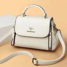 KAIDIFEINIROO Bolsos y carteras de mujer de tapa abatible de bicapa, de alta calidad, de moda, tipo bandolera, de lujo y casual, bolsos de mensajero de hombro de alta calidad