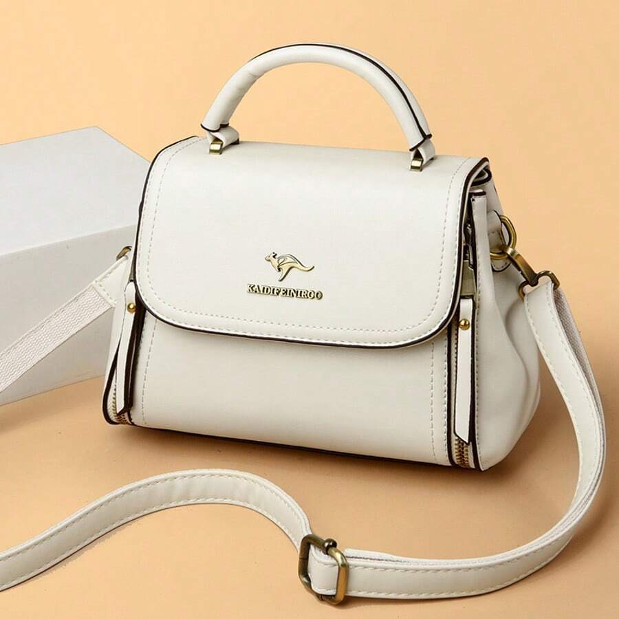 KAIDIFEINIROO Bolsos y carteras de mujer de tapa abatible de bicapa, de alta calidad, de moda, tipo bandolera, de lujo y casual, bolsos de mensajero de hombro de alta calidad