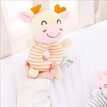 Christmas Decoration New Baby Rattle Toys Cartoon Animals Plush Infant Hand Ring Bed Toys For Newborn 0-24 Months Toddler Early Educational Toy