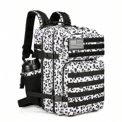  45L SEYATULLH Tactical Backpack, Military Backpack, Outdoor Hiking Camping Bag With Water Bottle Holder